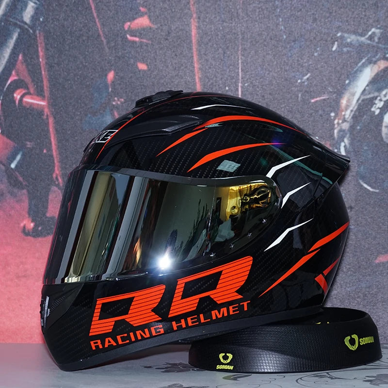Full Face Motorcycle Helmet Men Women DOT Winter Safety Anti-Fog Waterproof Riding Motorbike Helmet Casco Motocross