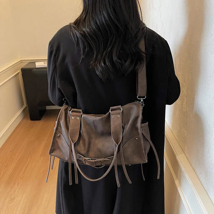 Nylon Women's Commuter Tote Bag Minimalist Large-capacity Tote Bag Ladies Multi-layer Waterproof Computer Shoulder Nylon Handbag