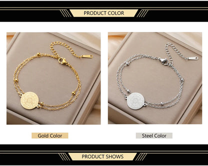Dawapara Seven Archangels Seal Bracelet Solomon Protection Blessing Amulet Stainless Steel Religious Jewelry