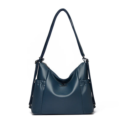 High Quality Soft Pu Leather Shoulder Bags for Women Women Bags Luxury Designer Multifunction Travel BackPack Commuter Handbags