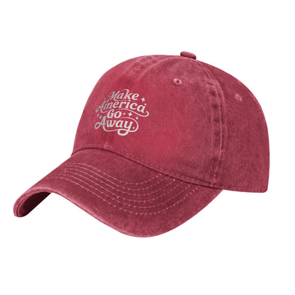 MAGA Make America Go Away  Men Women Baseball Caps Greenland Distressed Denim Caps Hat Classic Outdoor Summer Gift Headwear