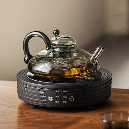 Flower Tea Teapot Set British-Style Boiled Fruit Tea Set Heat-Resistant Glass Affordable Luxury Health Pot Wasserkocher