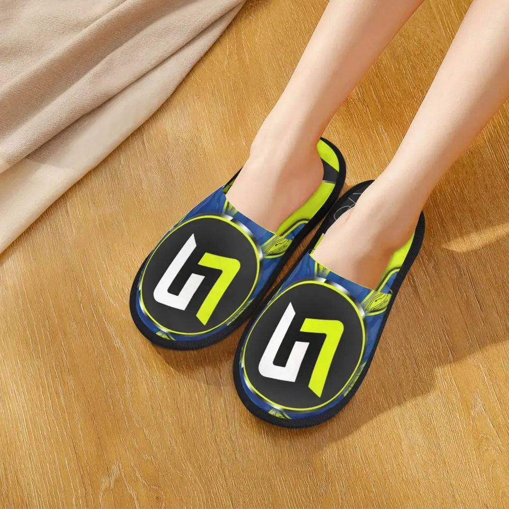 Custom British Lando Norris Racing Driver Guest Slippers for Spa Women House Slipper