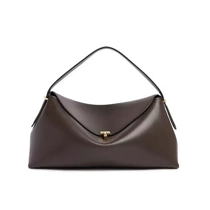 High Quality Messenger Bag 2025 New Large-capacity Fashion Light Luxury Niche Cowhide One-shoulder Commuter Female Bag
