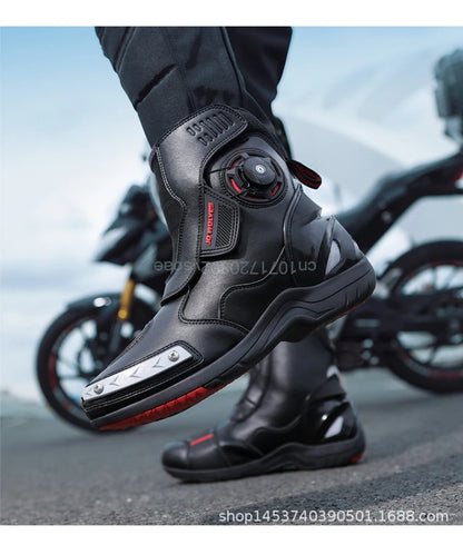 Motorcycle Boots Racing Off-road Shoes Breathable Non-slip High-top Motorcycle Professional Waterproof Mountain Bike Boots