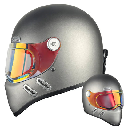 Carbon Fibre Motorcycle Helmet Full Face Retro Motorbike Helmet Men Women Cascos Para Moto Capacete Casco Moto For Harley DOT