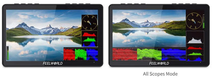 FEELWORLD F5 PRO V4 6" 3D LUT Touchscreen Monitor 4K HDMI I/O High-Res Rec.709 Aux Power Multiple Mounting Options