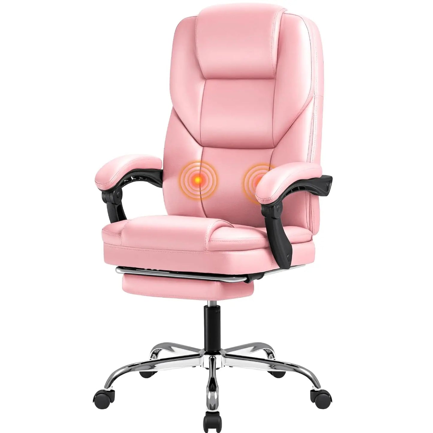 Executive Office Chair with Foot Rest Big and Tall Office Chair Ergonomic Home Office Desk Chairs Reclining High, Customized
