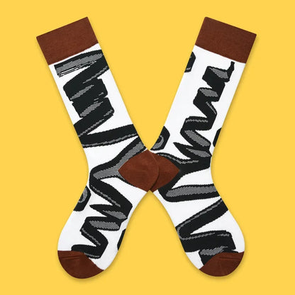 2024 Autumn and winter new socks female French plant series in high tide women's socks  designer socks