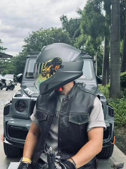 New Spider Motorcycle Helmet Full Face  Long Visor Racing Off-Road Helmet Double Lens Cascos Para Moto Capacete DOT Casco Moto