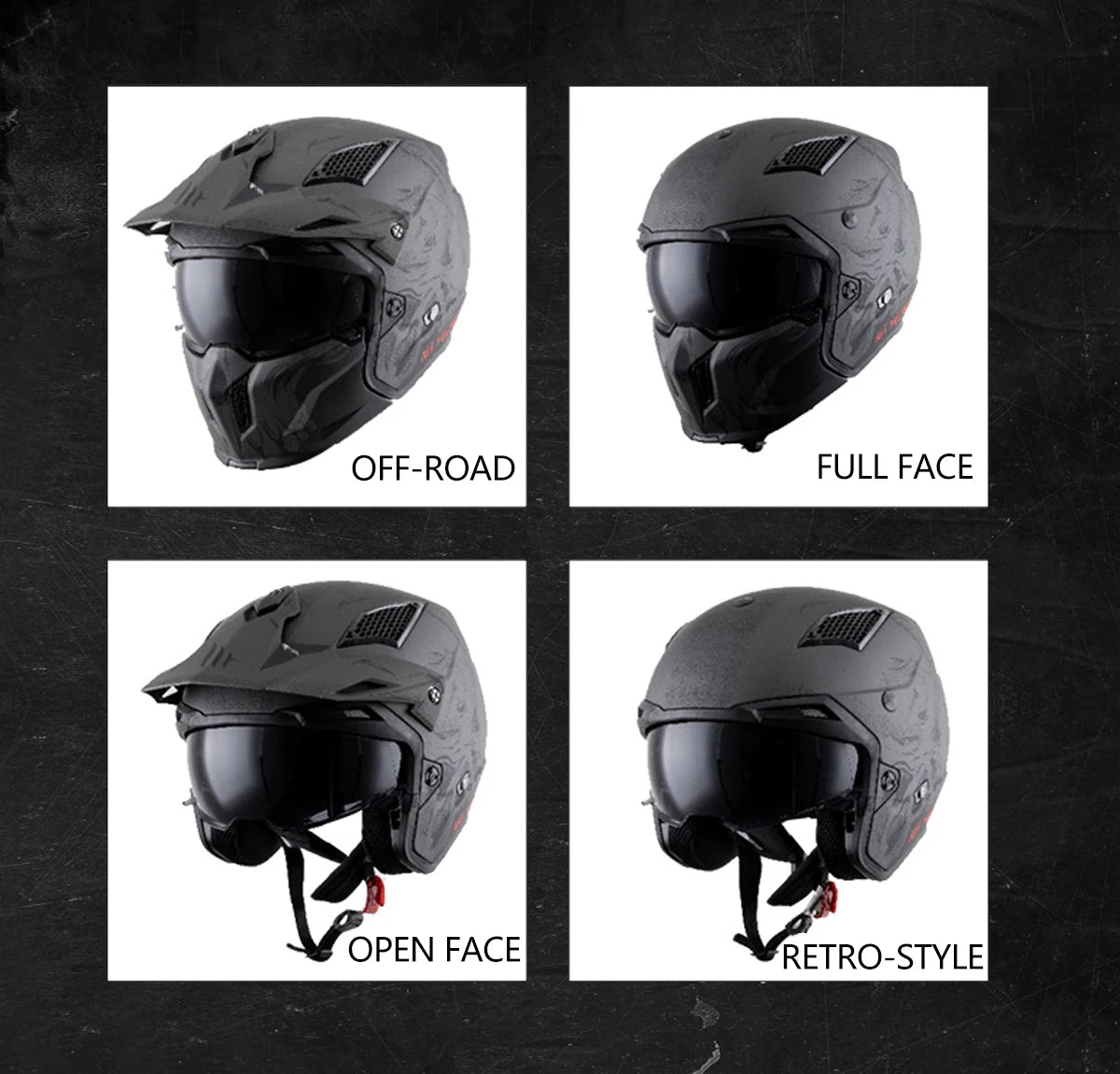Modular Helmet for Motorcycle Matt / Gloss Mt Original Motocross Helmets Streetfighter Sv Half Open Face Maxvision Tech M-3Xl
