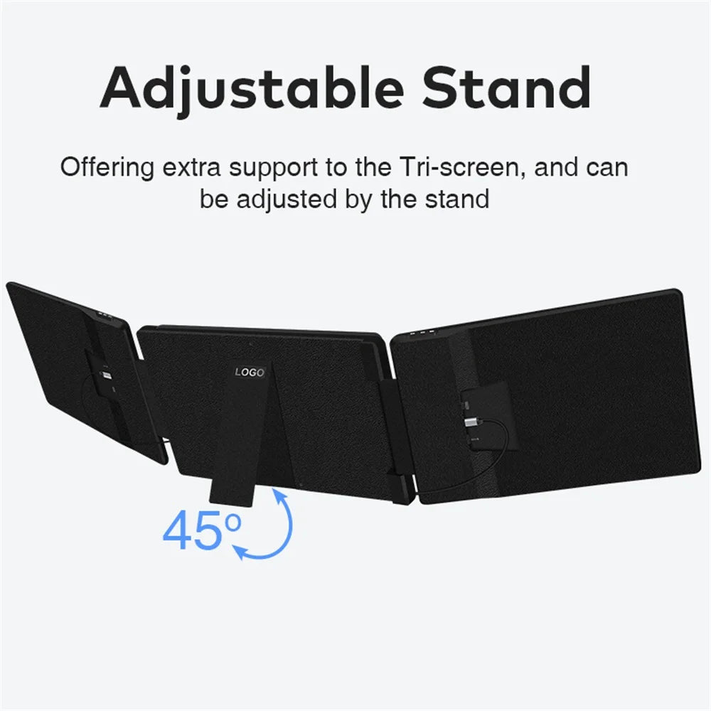 Rospider 14 to 16 Inch Dual Screen Extender Display FHD IPS Triple Expandable Monitor High Definition for Laptop Productivity