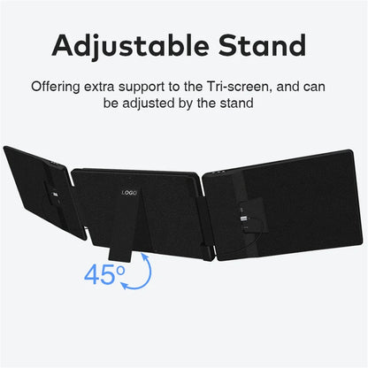 Rospider 14 to 16 Inch Dual Screen Extender Display FHD IPS Triple Expandable Monitor High Definition for Laptop Productivity