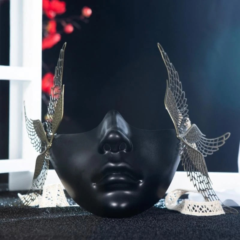 Unisex Masquerade Mask Beauty Mask Cosplay Mask Mechanical Half Face Mask for Carnival Halloween Dress up Party Mask