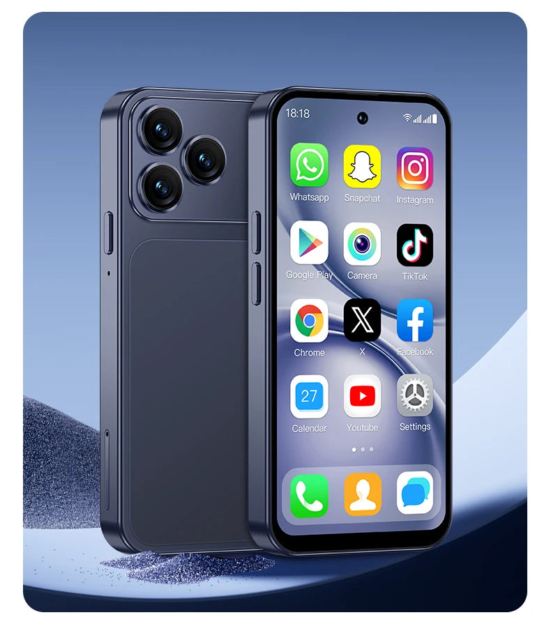 SERVO S45 PRO Android Mini Smartphone 4G LTE 4.5" HD Display 3+64GB Face Unlock Small Portable Cell Phone 2 SIM GPS Play Store