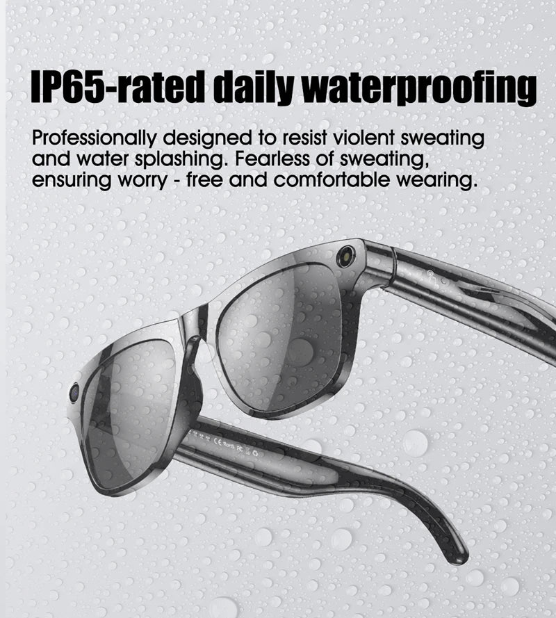 Xiaomi 4K AI Smart Glasses Multifunctional Camera Bluetooth Call Voice Assistant Music Player Translate Photochromic HD Glasses