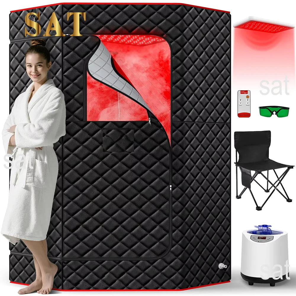 For Salle De Sauna Spa Tubs &  Rooms Indoor Outdoor Infrared Portable Tent Sauna Heater Kit with Control Panel