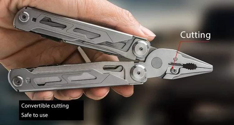 Outdoor Camping Multi Tools Folding Survival Gear Plier Knife Wire Stripper Outdoor Mini Portable Hand Tools Knife, Scissors