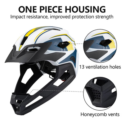 Eastinear High Quality Lightweight Children's Bicycle Helmet Full Face Removable Roller Skateboard Helmet Protects Head Safety