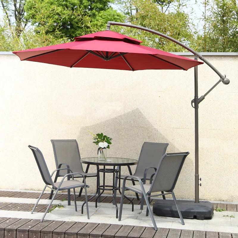 High Quality 3m Outdoor Garden Patio Parasol Sun Shade Banana Shape Cantilever Yard Banana Umbrellas