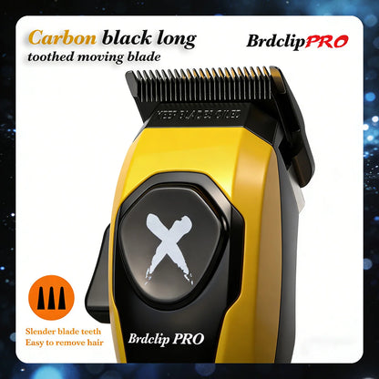 Professional BRDCLIP Barber Cordless Hair Clipper Kit DLC Ceramic Moving Blade Trimmer 75000RPM Grooming Tool Brushless Motor