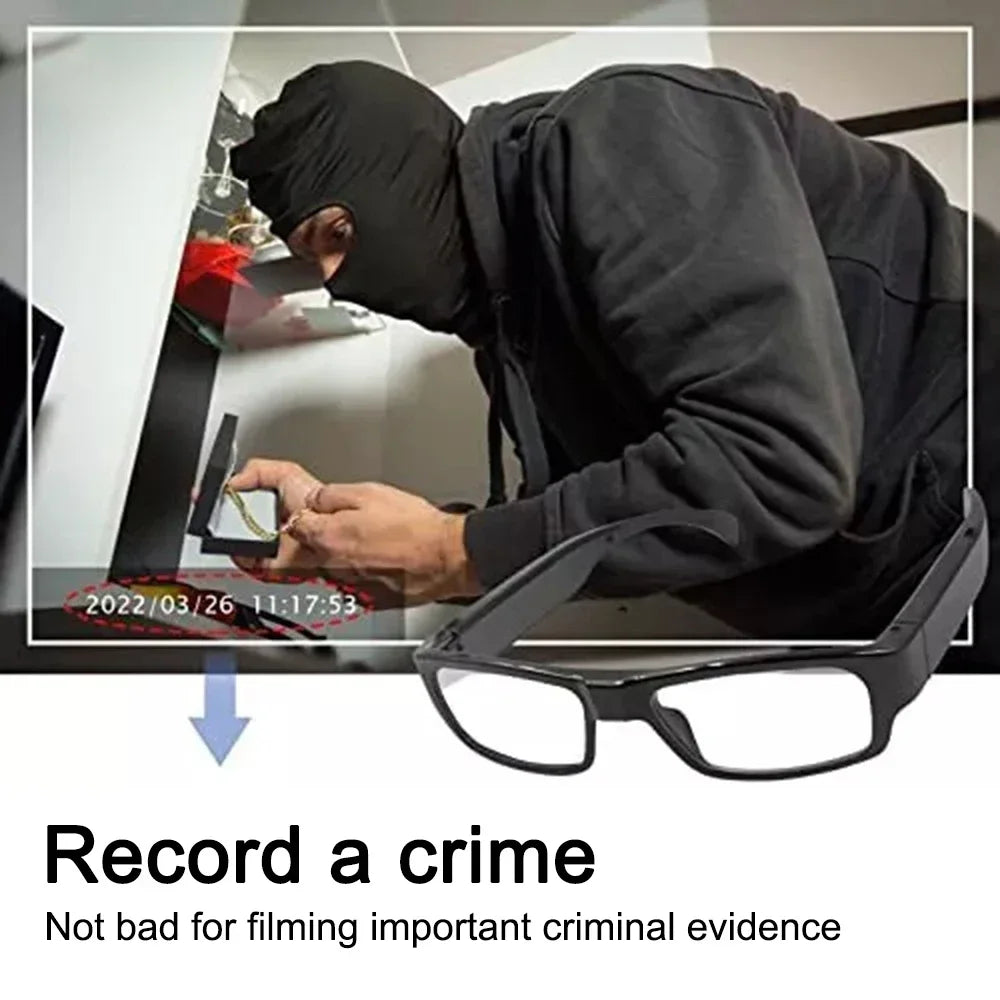 HD 1080P Mini Camera Meetings DVR Protable Glasses Cam Sports Video Small Outdoor Camcorder Conference Process Driving Etc