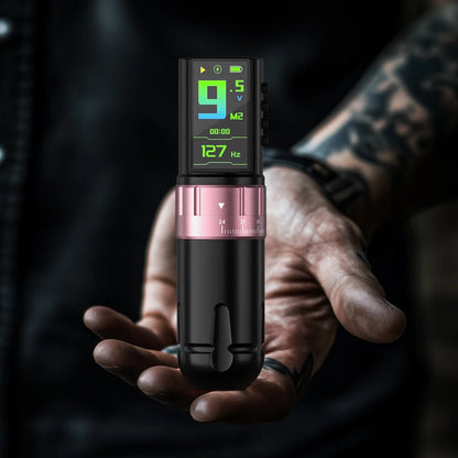 DM Venom 2.4-4.2MM Stroke Wireless Tattoo Machine LED Large Touch Screen 2300mAh Battery Suitable for Permanent Body Art