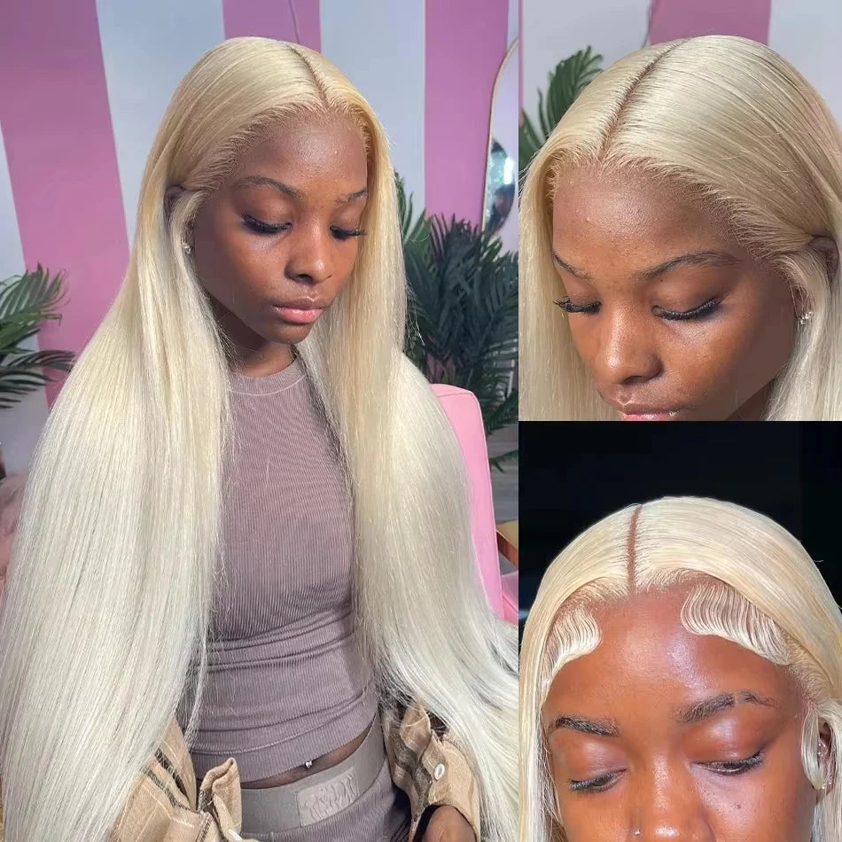 250 Density Human Hair Wigs Blonde 613 Lace Front Wigs 13x6 Straight Human Hair 13x4 Lace Frontal Wig Brazilian Hair Wigs for Women
