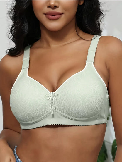 5-Piece Women's Wire-Free Underwear: Printed Lightly Padded Adjustable Push-Up Bras