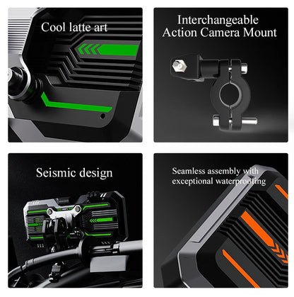 Gallop Sprite 6 inch Motorcycle GPS Navigation Wireless CarPlay Android Auto DVR Drive Recorder Portable Moto Monitor IPX7