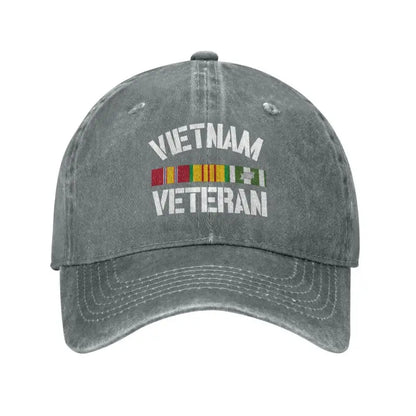 Custom Fashion Cotton Vietnam Veteran Pride Service Ribbon Baseball Cap for Women Men Breathable Dad Hat Sports