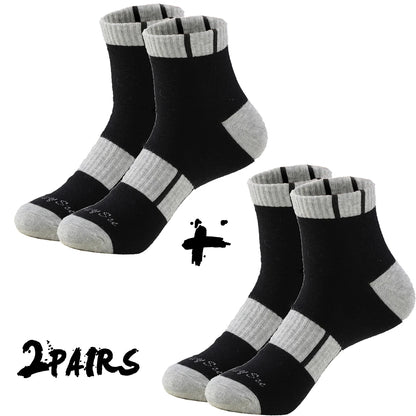 2 Pairs/Lot Running Socks Men Sport Outdoor Casual Cotton Red Stripes Compression Black Colorful Sock Male Gifts 21 Colors