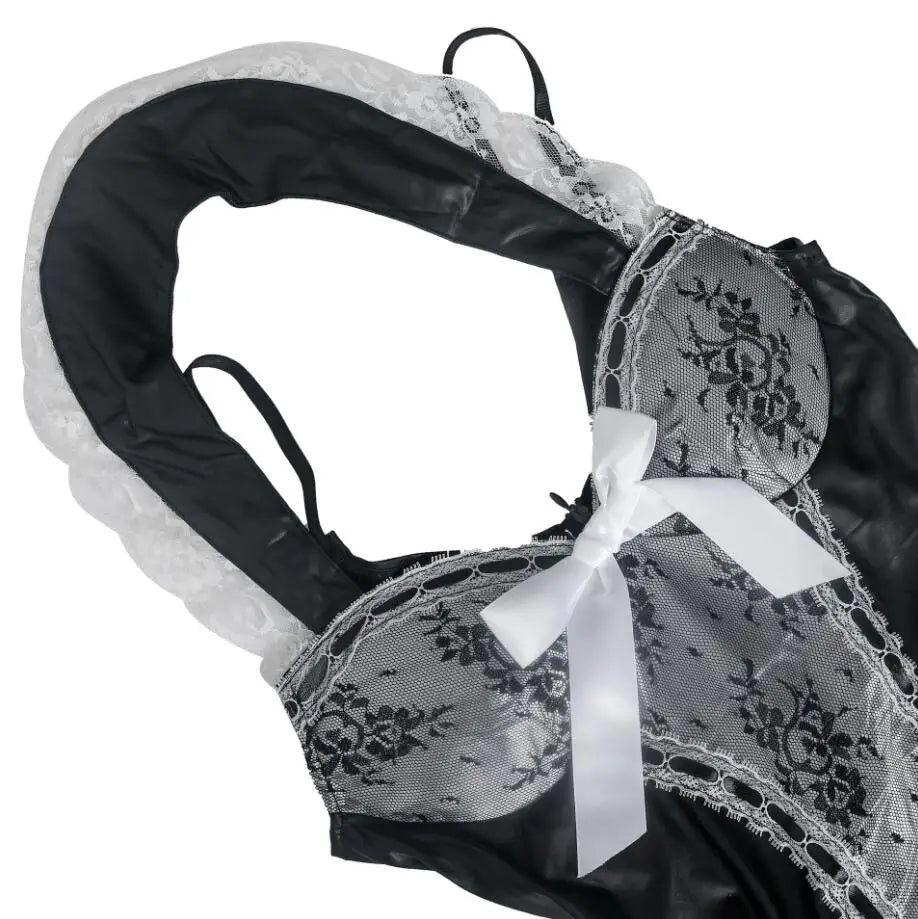 Sexy Servant Costumes Late Night French Maid Cosplay Costume For Halloween Women's Exotic Lolita Dress