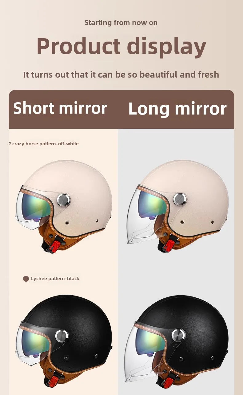 Japan Imported The New DOT Standard Certified Electric Motorcycle Helmet Female Winter Warm Male High Quality and Safety
