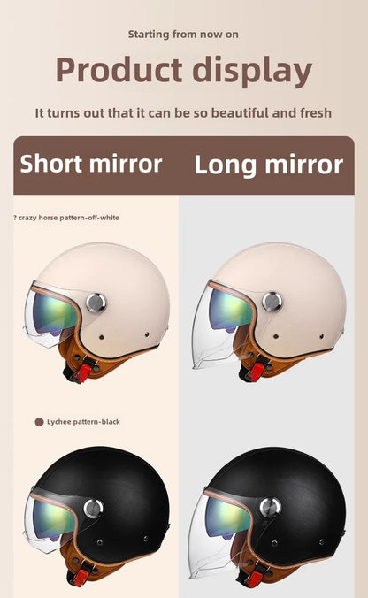 Japan Imported The New DOT Standard Certified Electric Motorcycle Helmet Female Winter Warm Male High Quality and Safety