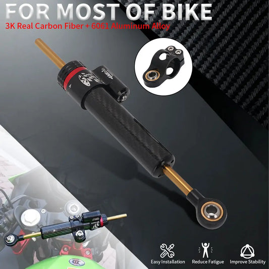 250mm Adjustable Damper Steering Stabilize Motorcycles For YAMAHA MT09 MT07 YZF R1 R6 Z300 Z250 Ninja 300R FZ1 XJR1300 Dirt Bike