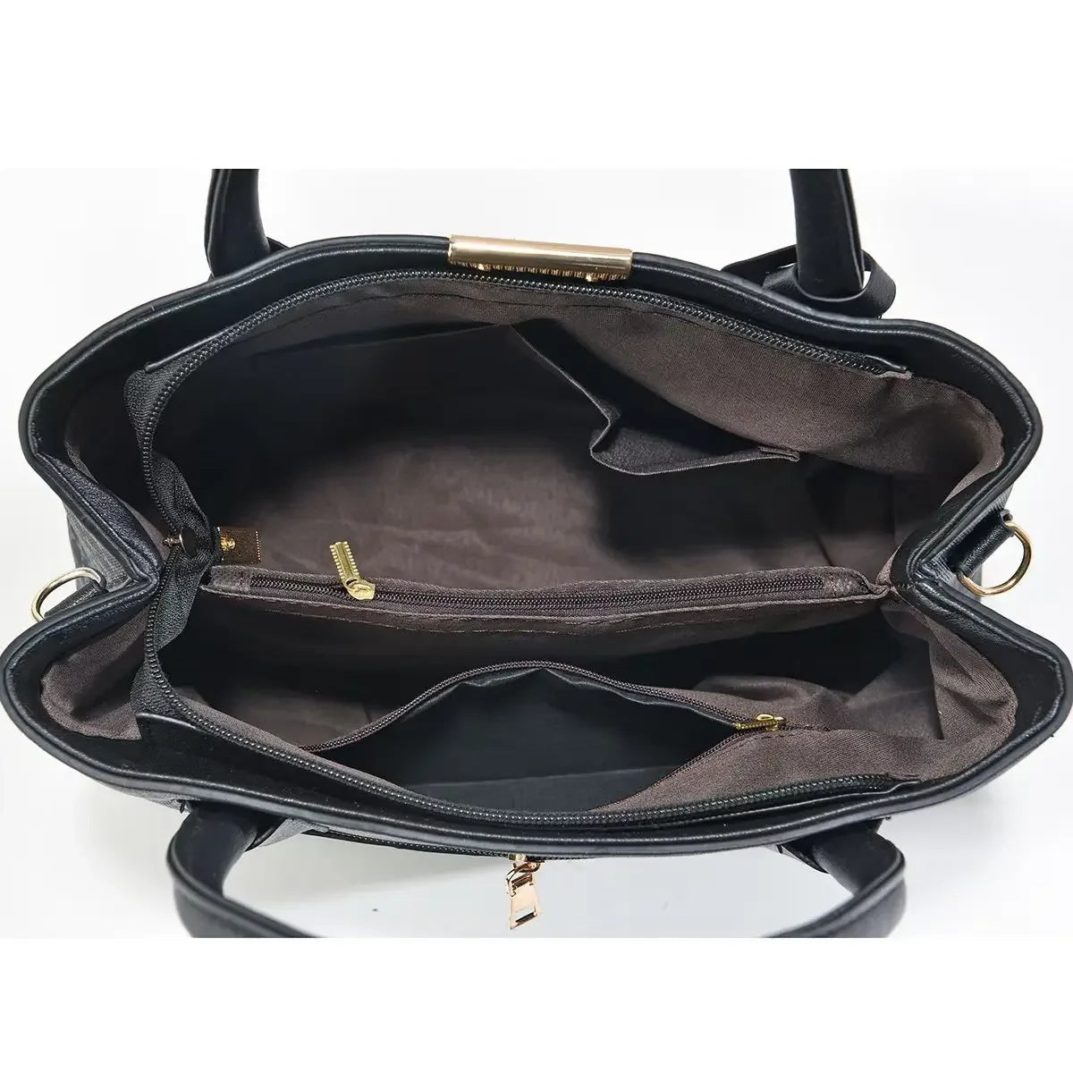 Simple Women's PU Leather Shoulder Bag Large Capacity Handbag Wire Tag Hanging Bag Square Shape Soft Handbags with Zipper