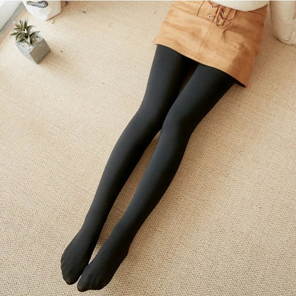 Thicken Thermal Tights Leggings Women Winter Fleece Velvet Thermo Stockings High Waist Elastic Slim Sexy