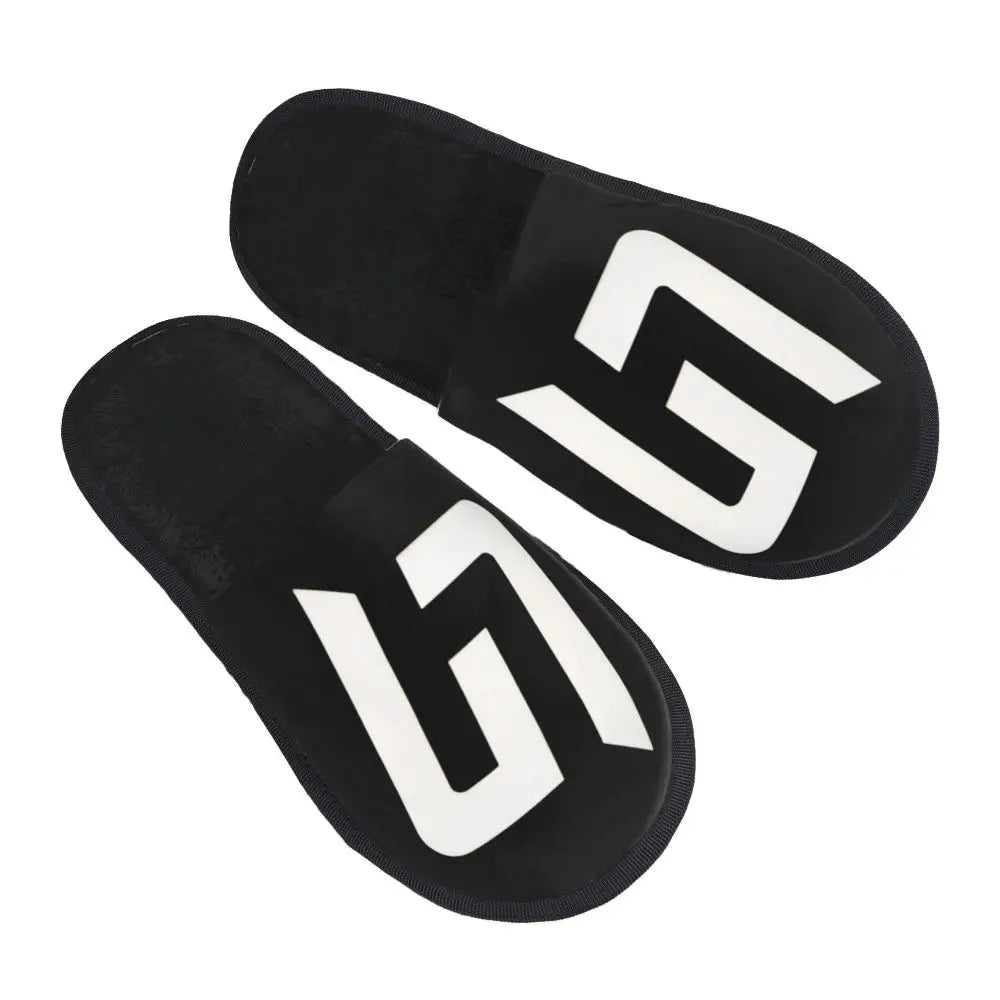 Custom British Lando Norris Racing Driver Guest Slippers for Spa Women House Slipper