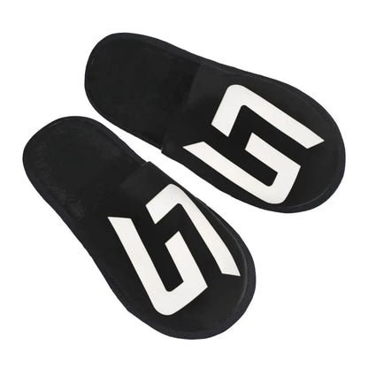 Custom British Lando Norris Racing Driver Guest Slippers for Spa Women House Slipper