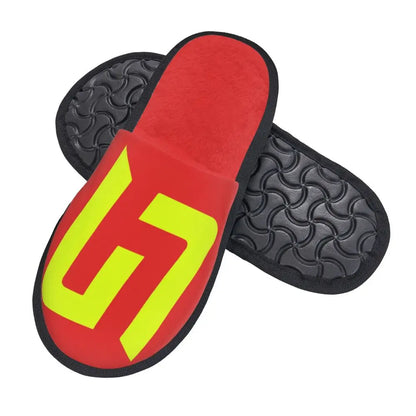 Custom British Lando Norris Racing Driver Guest Slippers for Spa Women House Slipper