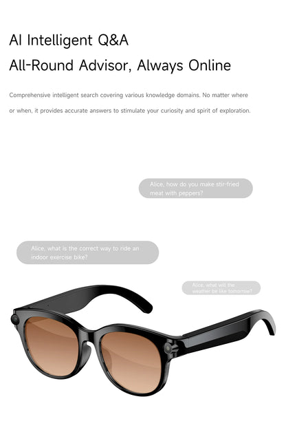 2026 New Smart Glasses Listening To Music Open Listening AI Translation AI Voice Assistant AI Image Recognition Smart Glasses