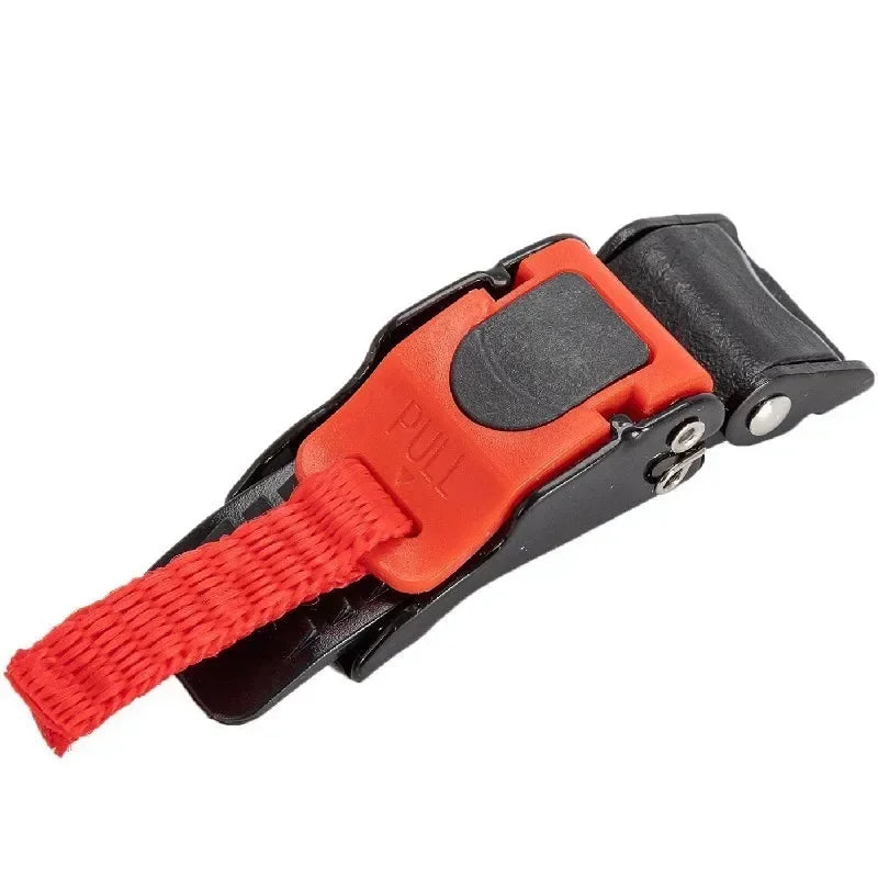 1PC Motorcycle Helmet Speed Clip Chin Strap Quick Release Pull Buckle Black Red Motorcycle Helmet Lock Socket 10-section Buckle