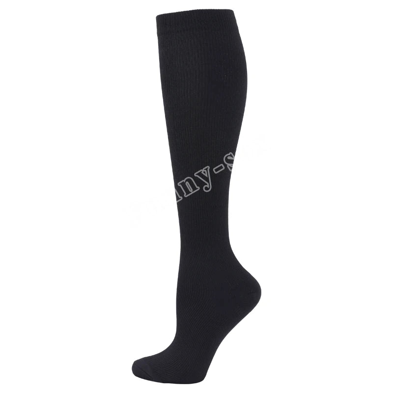 Unisex Compression Socks Leg Relief Pain Knee Medical High Stockings Pressure Support Stretch Pressure Circulation Socks 1 Pair