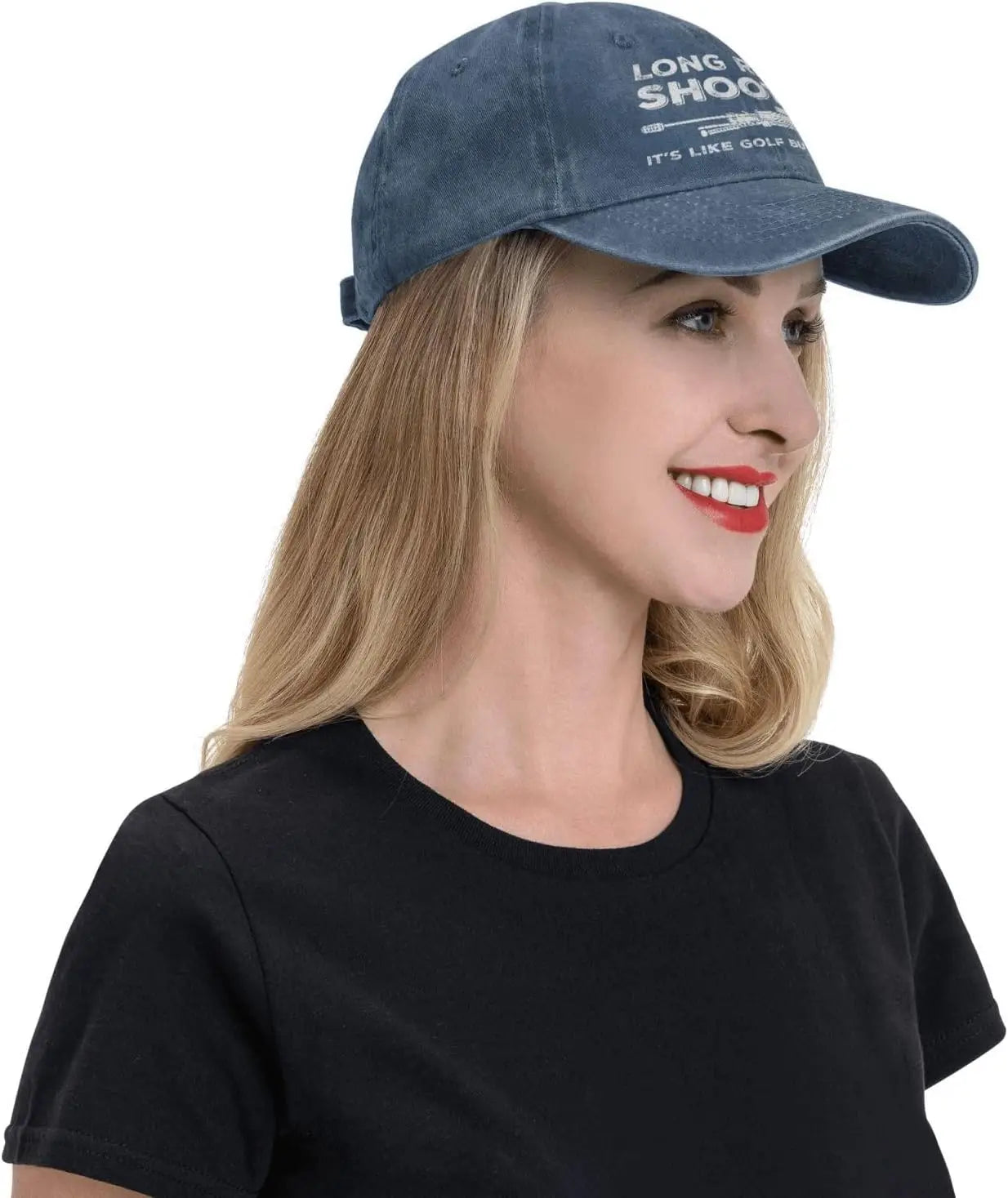 Funny Hat Long Ranges Shooting It's Like Golf But for Men Hat Men Dad Hats Cool Caps
