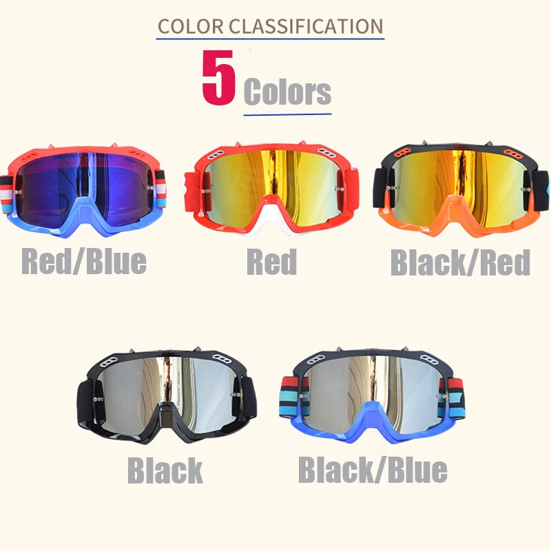 Motorcycle Goggles Dirtbike Sun-glasses Off-road Moto Cycling Motocross MTB Sunglasses Outdoor Motor Sport Helmet Accessory