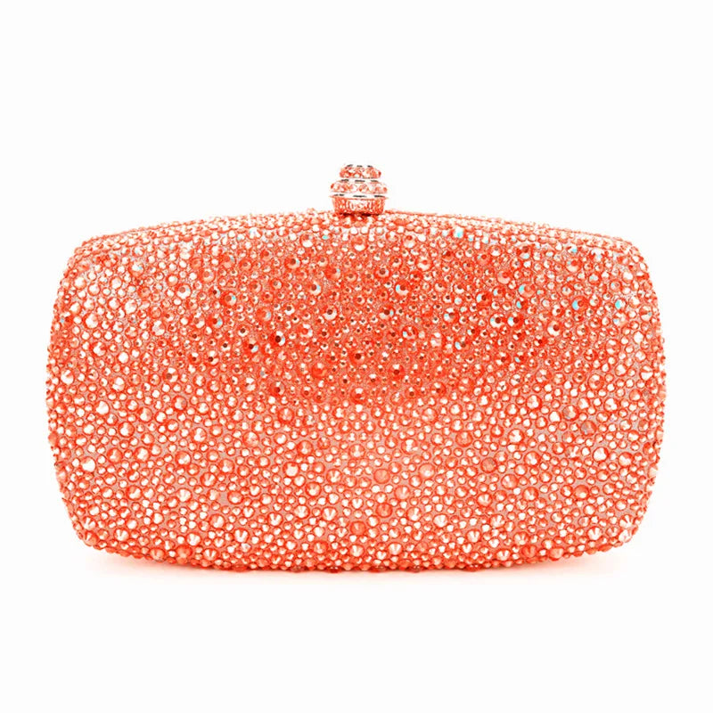 Evening Clutch Bags Green Bridal Clutches Bags Crystal Bridal Stones Purse Lady  Party Wedding Rhinestone Women Shoulder Handbag