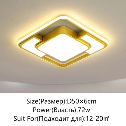 Modern LED Ceiling Light Minimalist Bedroom Lamp Home Decor Ceiling Chandelier Children's Room Lustre Living Room Lights Fixture