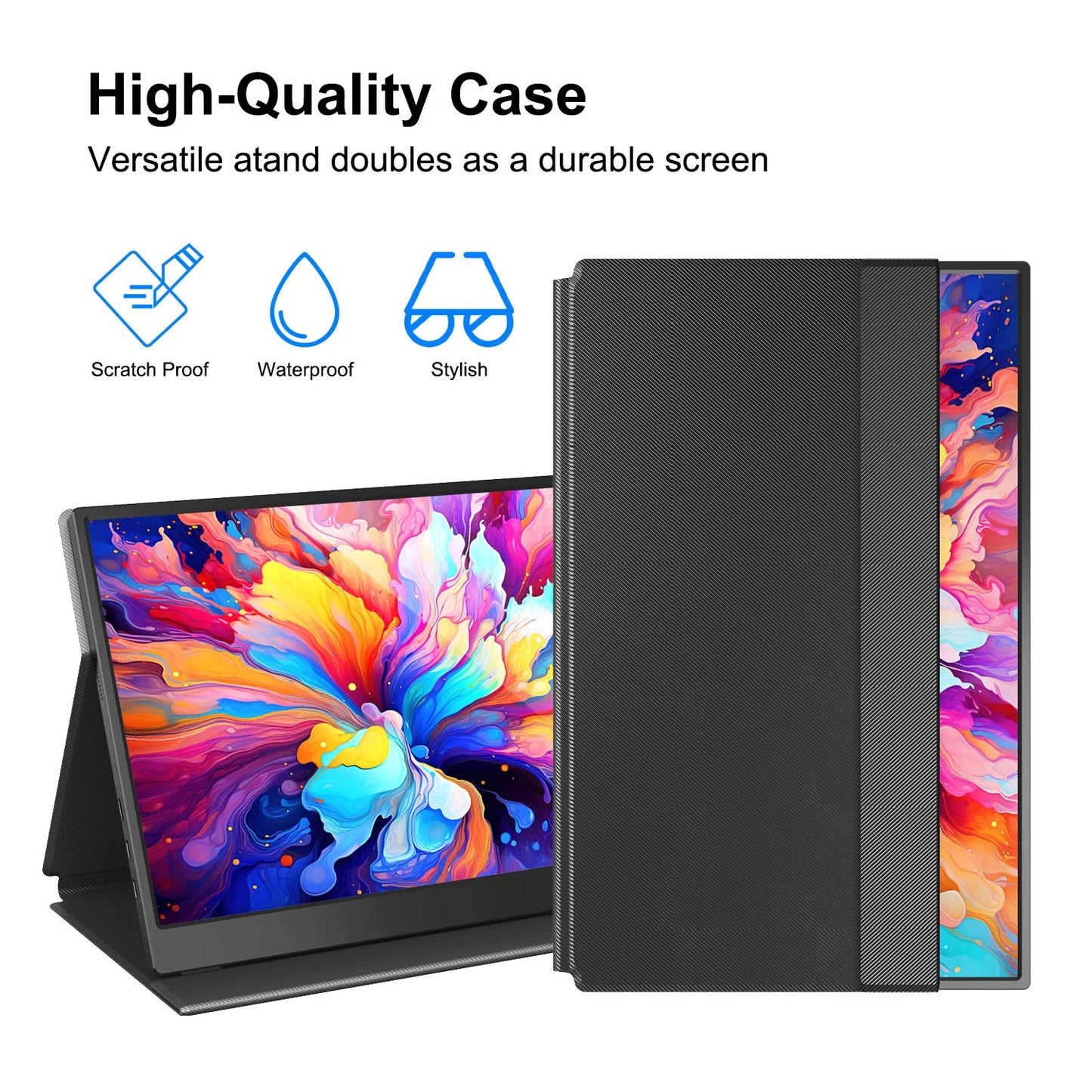 Adreamer 1920*1080 15.6-inch Portable Monitor 60HZ For Laptop/ XBox/ PS5/ Switch/ TV Box/ Cell Phone PC Extension Mobile
