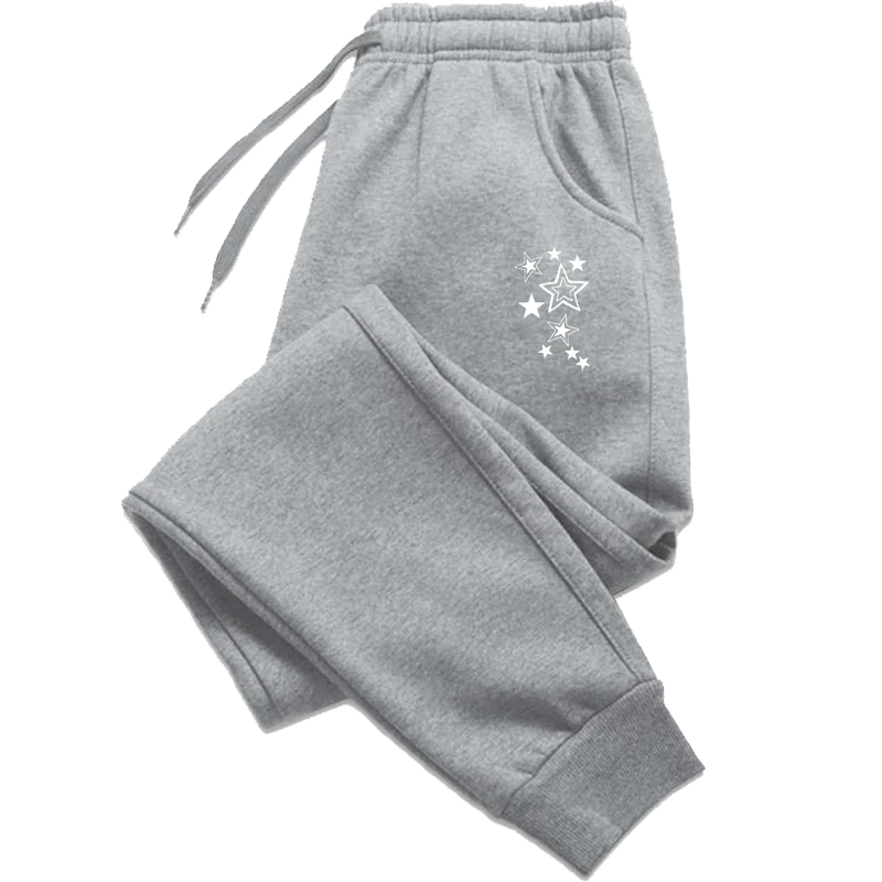 Clothes for Women Stars Print Pant Slacks Woman Clothing White Pants Women's Training Pants Trousers Womens Sweatpants Summer